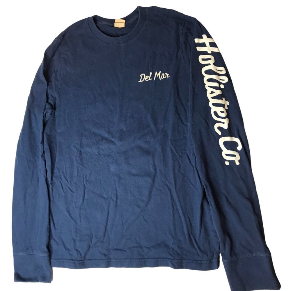 HOLLISTER CO Del Mar Pullover Long Sleeve. Dark Blue. Crewneck Size XL - Picture 2 of 8